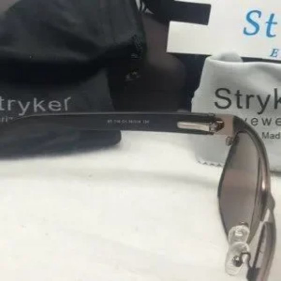 Stryker Polarized sunglass black/gold & Gray lens - Picture 8 of 8